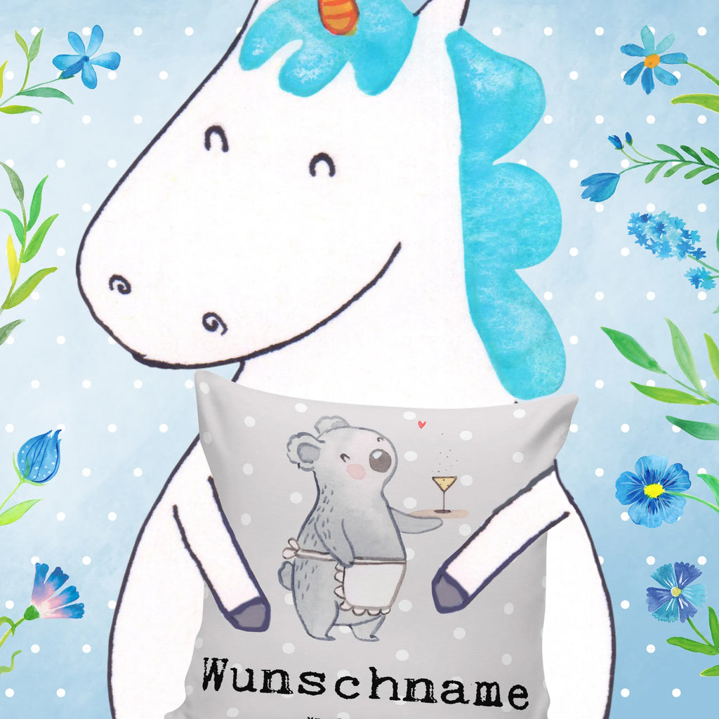 Personalised cushion Waitress heart gift, gift idea, best, farewell gift, passing exam, anniversary, retirement, promotion, job start, sayings, funny, profession