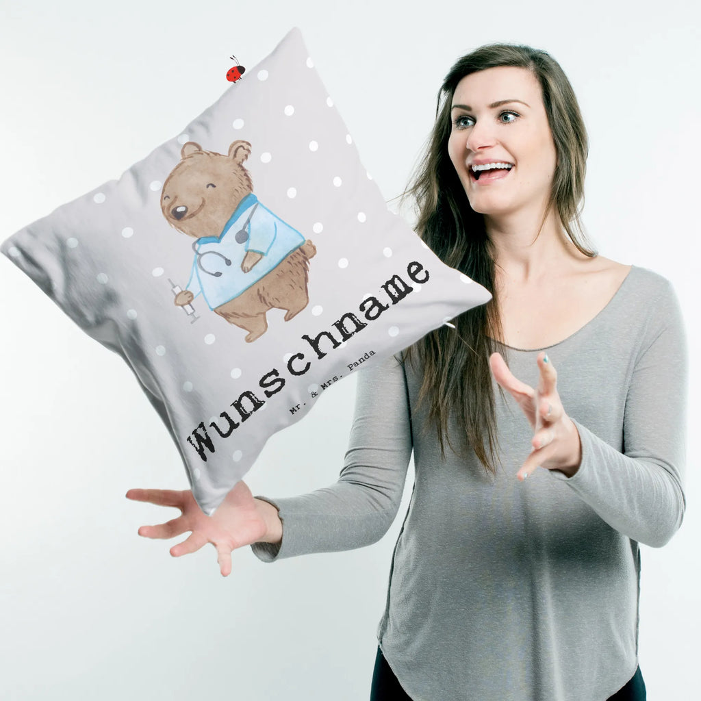 Personalised cushion anesthesiologist Heart gift, gift idea, best, farewell gift, passing exam, anniversary, retirement, promotion, job start, sayings, funny, profession
