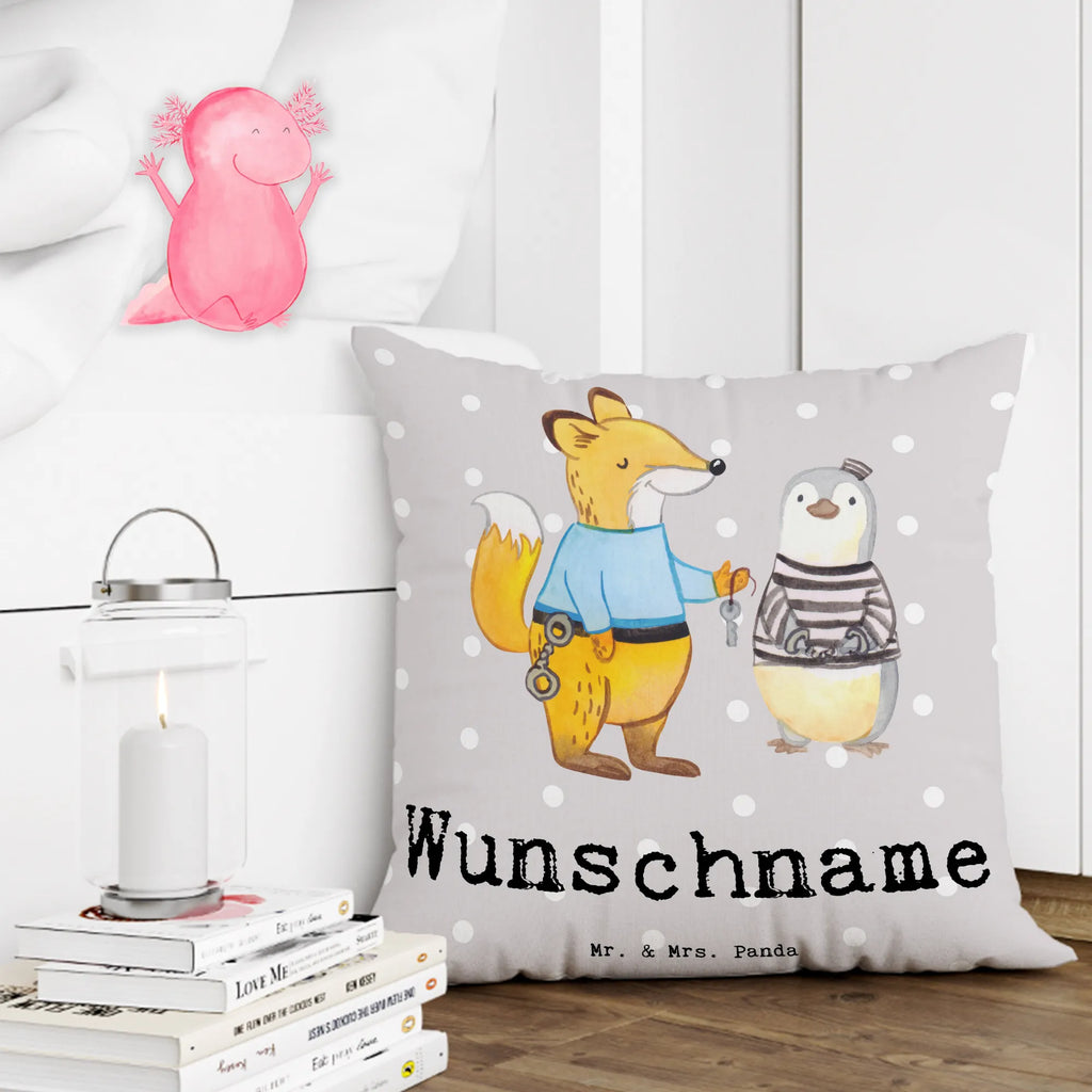 Personalised cushion corrections officer Heart gift, gift idea, best, farewell gift, passing exam, anniversary, retirement, promotion, job start, sayings, funny, profession