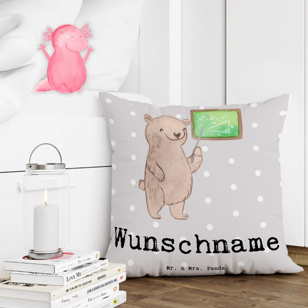 Personalised cushion mathematician heart gift, gift idea, best, farewell gift, passing exam, anniversary, retirement, promotion, job start, sayings, funny, profession