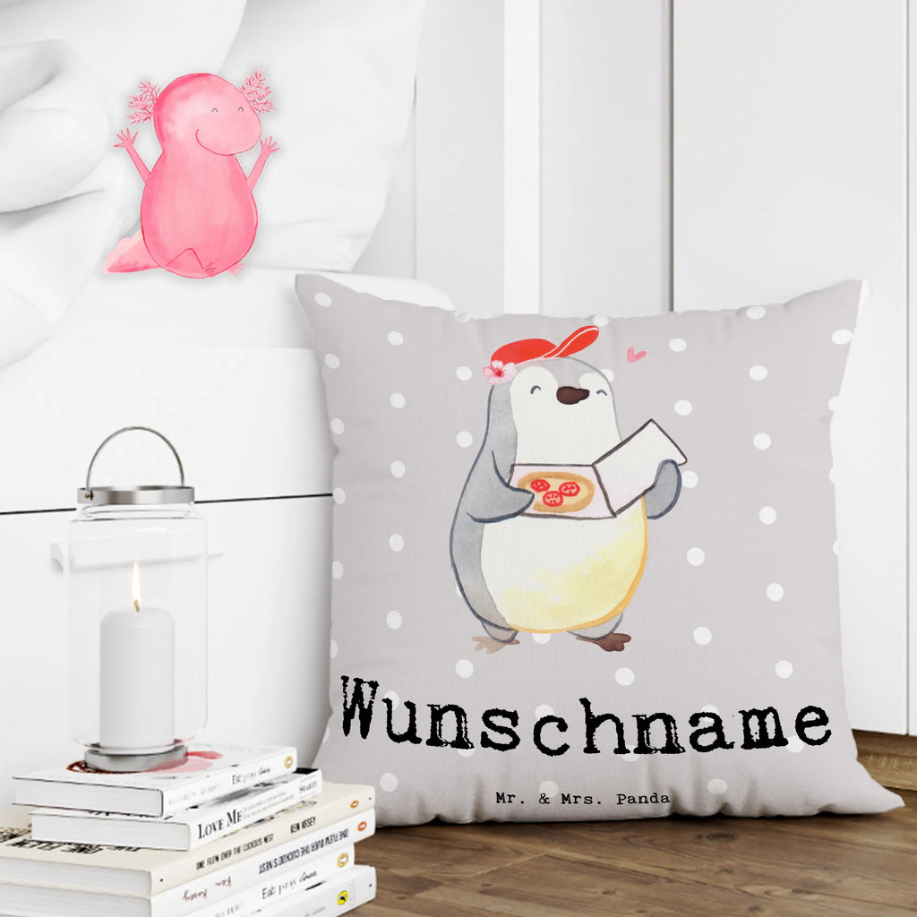 Personalised cushion Pizza maker Heart gift, gift idea, best, farewell gift, passing exam, anniversary, retirement, promotion, job start, sayings, funny, profession