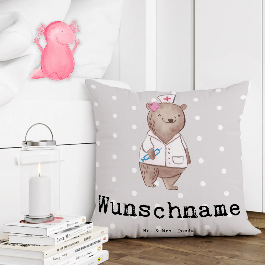 Personalised cushion female doctor heart gift, gift idea, best, farewell gift, passing exam, anniversary, retirement, promotion, job start, sayings, funny, profession