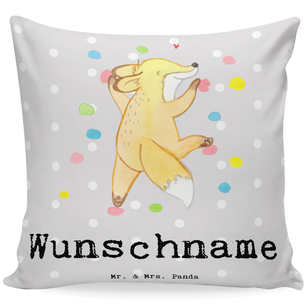 Personalised cushion Fox bouldering Gift, sport, hobby, giving, thank you, award, profit, athlete, climbing, bouldering hall, climbing hall, bouldering