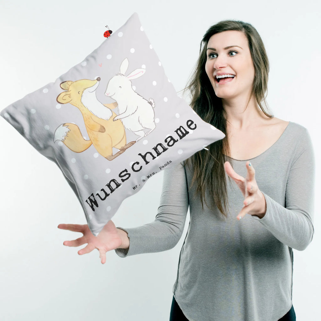 Personalizowana poduszka lis królik Spotkać się z przyjaciółmi Prezent, Sport, Dyscyplina sportowa, Hobby, Darować, Dziękuję, Dzięki, Wyróżnienie, Wygrana, Sportowiec