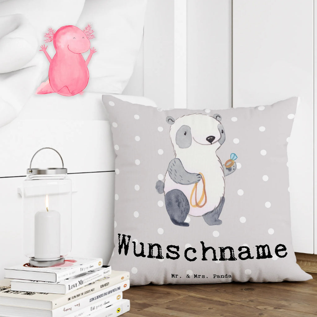 Personalised cushion Jeweler Heart gift, gift idea, best, farewell gift, passing exam, anniversary, retirement, promotion, job start, sayings, funny, profession