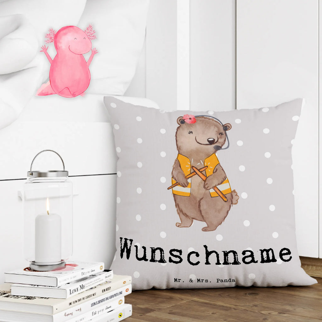 Personalised cushion flight attendant heart gift, gift idea, best, farewell gift, passing exam, anniversary, retirement, promotion, job start, sayings, funny, profession