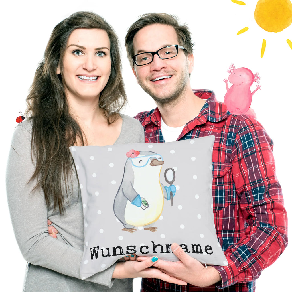 Personalisiertes Kissen Mikrobiologin mit Herz Bedrucken, Personalisiert, Wunschname, Kopfkissen, Kissen, Name, Geschenk, Schenken, Jubiläum, Danke, Dankeschön, Beruf, Ausbildung, Abschied, Rente, Kollege, Kollegin, Arbeitskollege, Mitarbeiter, Firma, Forschung, Naturwissenschaftlerin, Labor, Mikrobiologin