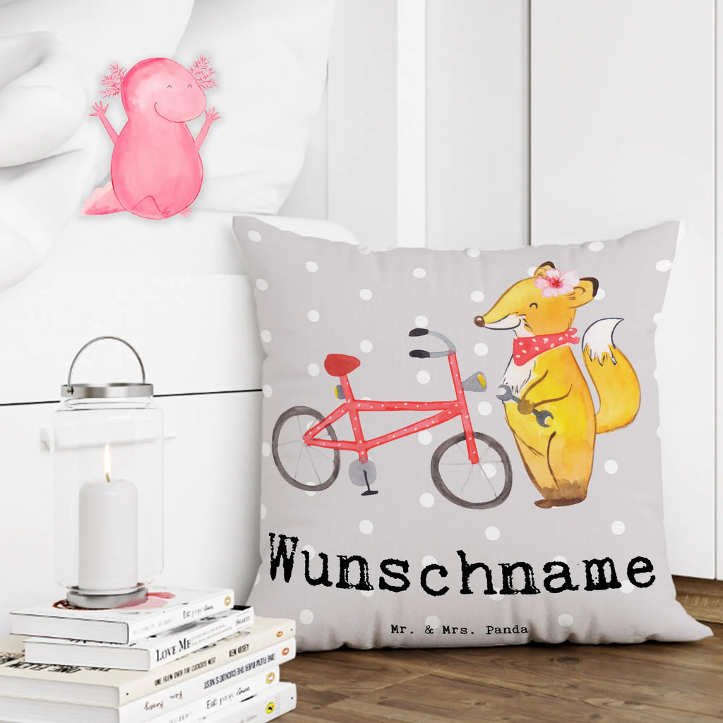 Personalised cushion Bicycle Mechanic heart gift, gift idea, best, farewell gift, passing exam, anniversary, retirement, promotion, job start, sayings, funny, profession