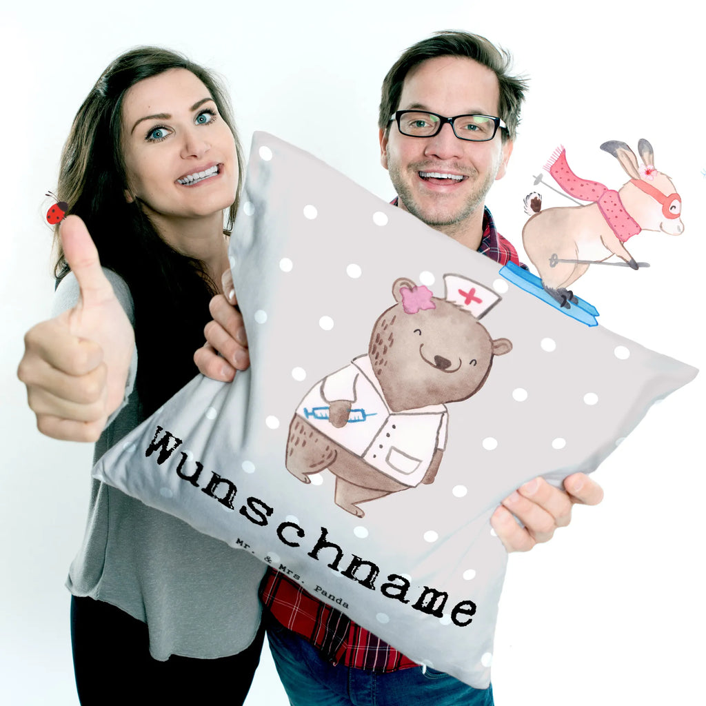 Personalised cushion anesthesiologist heart gift, gift idea, best, farewell gift, passing exam, anniversary, retirement, promotion, job start, sayings, funny, profession