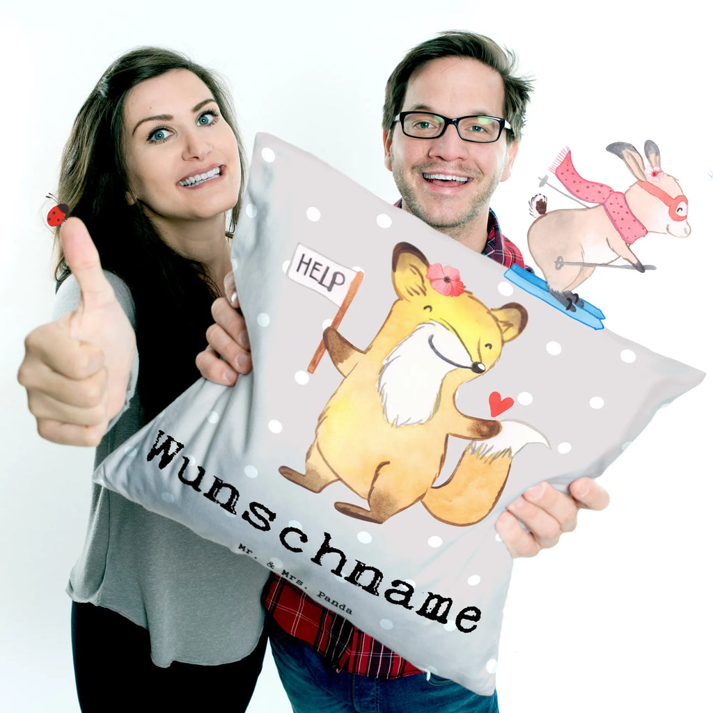 Personalised cushion social worker Heart gift, gift idea, best, farewell gift, passing exam, anniversary, retirement, promotion, job start, sayings, funny, profession