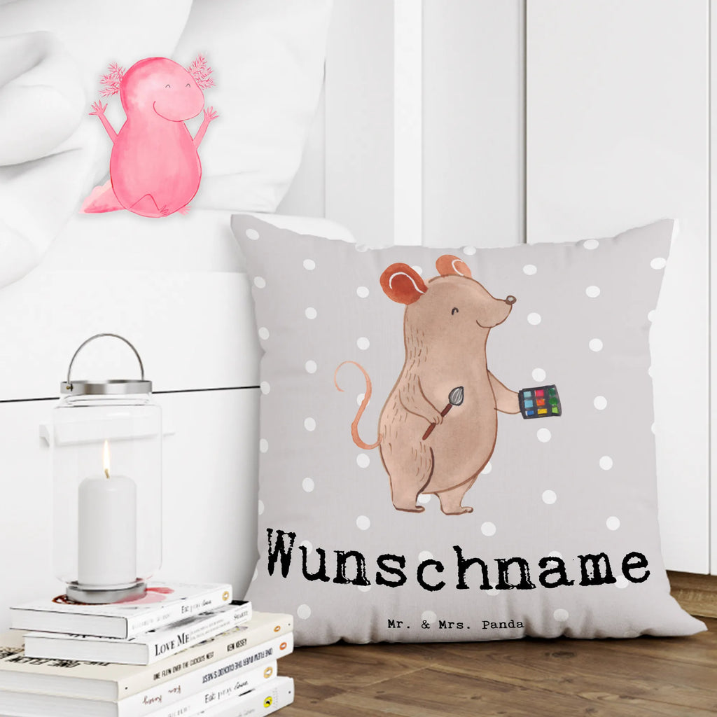 Personalizowana poduszka charakteryzator serce Zawód, Wykształcenie, Jubileusz, Pożegnanie, Emerytura, Kolega, Koleżanka, Prezent, Dawać, Pracownik, Współpracownik, Firma, Dziękuję, Dziękuję bardzo