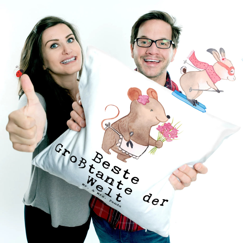 Cushion Mouse Best Great Aunt in the World pad, bed, couch, settee, soft, bedroom, Pillow, sofa, pillows, 40x40, pillow case, 40 x 40, fluffy, cushion, for, thank you, gift, giving, birthday, birthday present, gift idea, souvenir, make you happy, gift tip, trifle, niece, big, favorite aunt, best, Great aunt, nephew, aunt, sister, great aunt, aunts, family