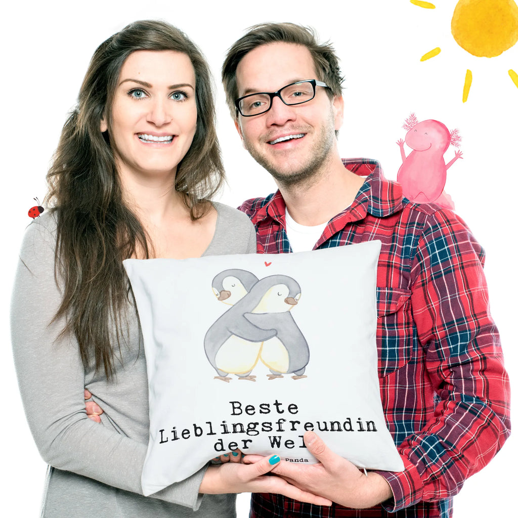 Cushion penguin Best favorite friend in the world pillows, pad, 40x40, cushion, sofa, couch, bed, pillow case, settee, fluffy, bedroom, Pillow, 40 x 40, soft, for, thank you, gift, giving, birthday, birthday present, gift idea, souvenir, make you happy, gift tip, heart, favorite person, partner, love, bae, girlfriend, best friend, Favorite friend, darling