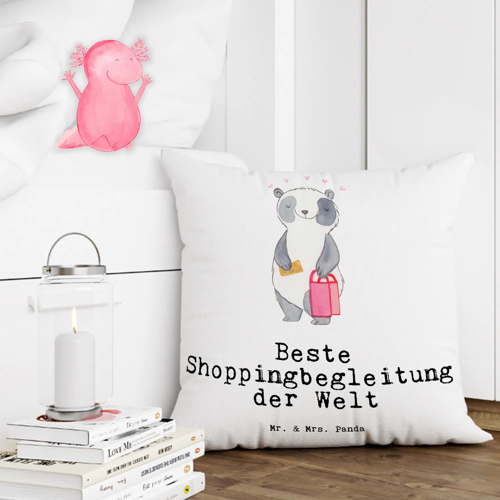 Cushion panda Best shopping companion in the world bedroom, soft, cushion, 40x40, couch, 40 x 40, pillow case, fluffy, Pillow, pillows, pad, bed, sofa, settee, for, thank you, gift, giving, birthday, birthday present, gift idea, souvenir, make you happy, gift tip, shopping queen, shopping, bff, girlfriend, queen, boyfriend, shopping partner, partner, Shopping companion, escort, best