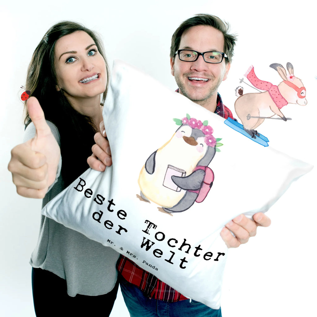 40x40 Kissen Pinguin Beste Tochter der Welt Dekokissen Sofa, sofakissen, Sofakissen, Kissen 40x40 Waschbar, Couchkissen, Kissen 40x40, sitzkissen, Kissenbezug 40x40, Kissen, Sofakissen 40x40, Kissenhülle 40x40, Dekokissen, Zierkissen, Kissenhülle, Dekokissen 40x40, Motivkissen, Kissenbezüge, Kopfkissen, Kopfkissen 40x40, für, Dankeschön, Geschenk, Schenken, Geburtstag, Geburtstagsgeschenk, Geschenkidee, Danke, Bedanken, Mitbringsel, Freude machen, Geschenktipp, Töchterchen, Belohnung, Vater, Kleine, Mutter, Töchter, Familie, Geburt, Kind, Tochter, Kinder