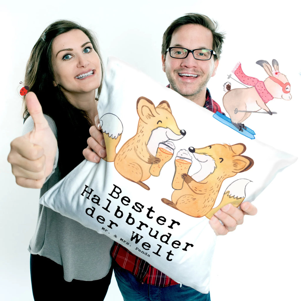Cushion Fox Best Half Brother in the World Kissen, Sofakissen, Kissenbezüge, Kissenbezug 40x40, Kissen 40x40 Waschbar, Kissen 40x40, Kissenhülle 40x40, Sofakissen 40x40, sofakissen, Kopfkissen 40x40, Zierkissen, Kissenhülle, Motivkissen, Dekokissen 40x40, Dekokissen, Dekokissen Sofa, sitzkissen, Kopfkissen, Couchkissen, für, Dankeschön, Geschenk, Schenken, Geburtstag, Geburtstagsgeschenk, Geschenkidee, Danke, Bedanken, Mitbringsel, Freude machen, Geschenktipp, Stiefbruder, Sohn, Bester, Kleinigkeit, Bruder, Geschwister, Brudi, Schwester, Stiefgeschwister, Stief, Halbbruder, Familie, Bruderherz, Brother