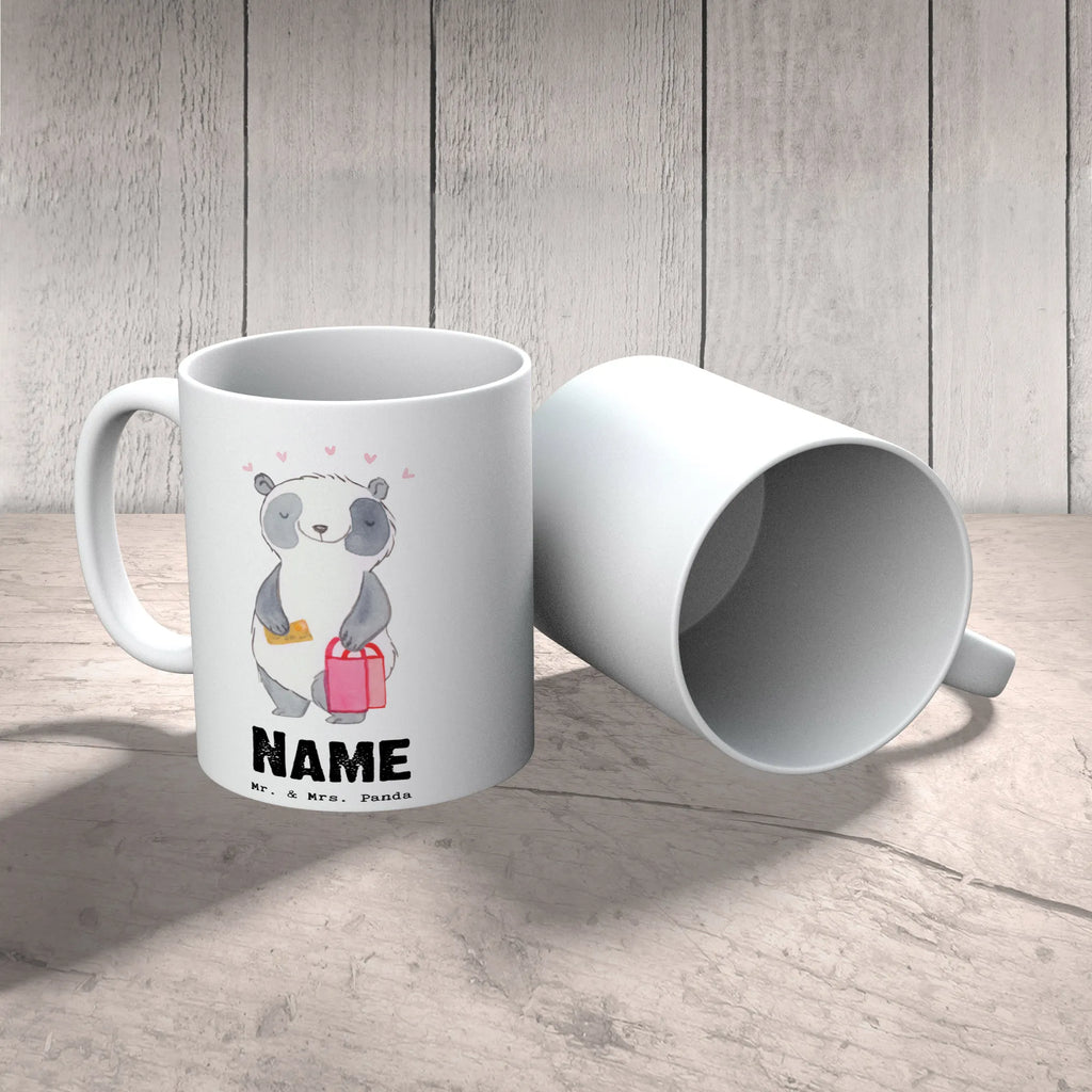 Personalisierte Tasse Panda Bester Shoppingpartner der Welt Wunschname, Namen, Tasse, Personalisiert, Tasse mit Namen, Personalisierte Tasse, Drucken, Namenstasse, für, Dankeschön, Geschenk, Schenken, Geburtstag, Geburtstagsgeschenk, Geschenkidee, Danke, Bedanken, Mitbringsel, Freude machen, Geschenktipp, Freund, Freundin, Queen, bff, Shoppen, Einkaufen, Shopping-Queen, Shopping, Partner, Shoppingpartner, Bester, Begleitung
