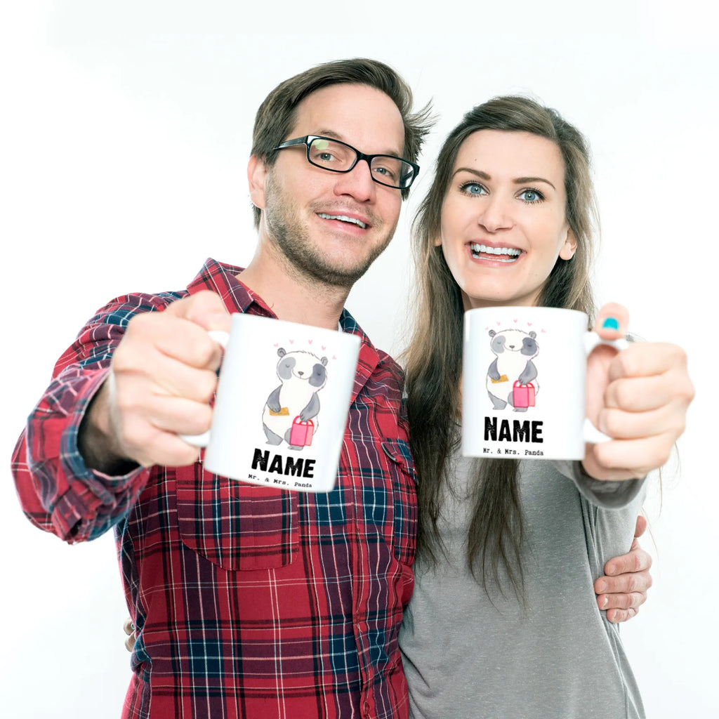 Personalisierte Tasse Panda Bester Shoppingpartner der Welt Wunschname, Namen, Tasse, Personalisiert, Tasse mit Namen, Personalisierte Tasse, Drucken, Namenstasse, für, Dankeschön, Geschenk, Schenken, Geburtstag, Geburtstagsgeschenk, Geschenkidee, Danke, Bedanken, Mitbringsel, Freude machen, Geschenktipp, Freund, Freundin, Queen, bff, Shoppen, Einkaufen, Shopping-Queen, Shopping, Partner, Shoppingpartner, Bester, Begleitung