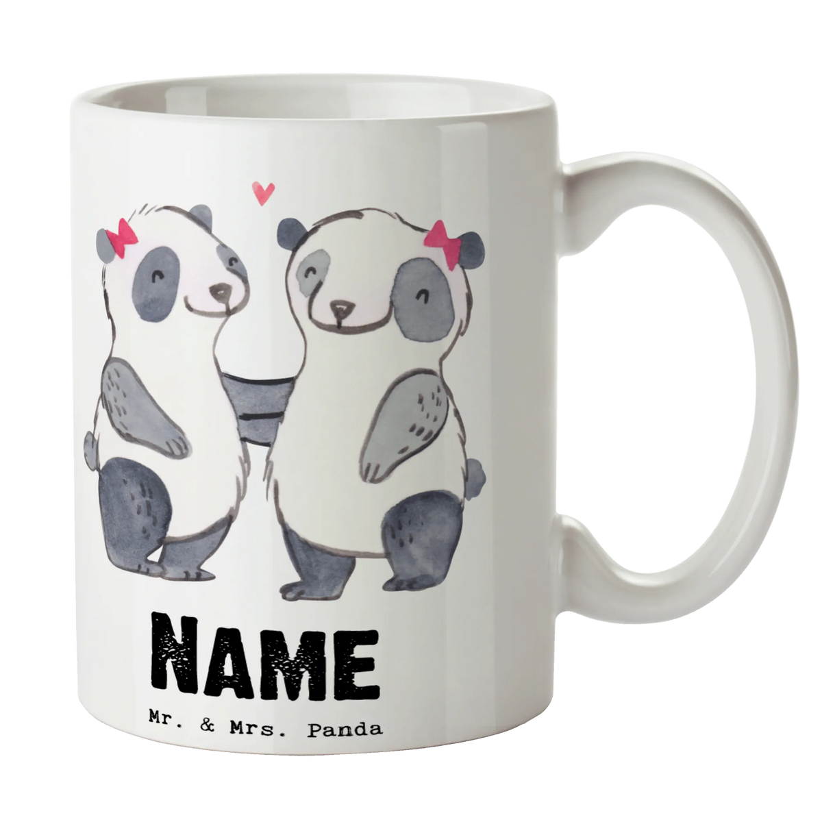 Personalised cup panda Best blood sister in the world for, thank you, gift, giving, birthday, birthday present, gift idea, souvenir, make you happy, gift tip, Sisters, Daughter, Blood Sister, Friend, Best, Family, Sister, Blood Siblings, Gift, Bae, Trifle, Love, Siblings