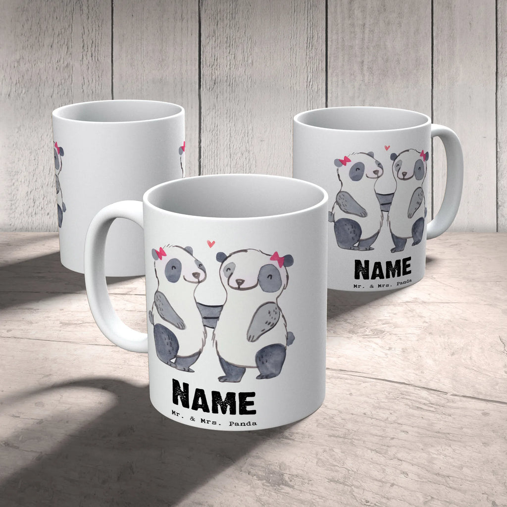 Personalised cup panda Best blood sister in the world for, thank you, gift, giving, birthday, birthday present, gift idea, souvenir, make you happy, gift tip, Sisters, Daughter, Blood Sister, Friend, Best, Family, Sister, Blood Siblings, Gift, Bae, Trifle, Love, Siblings