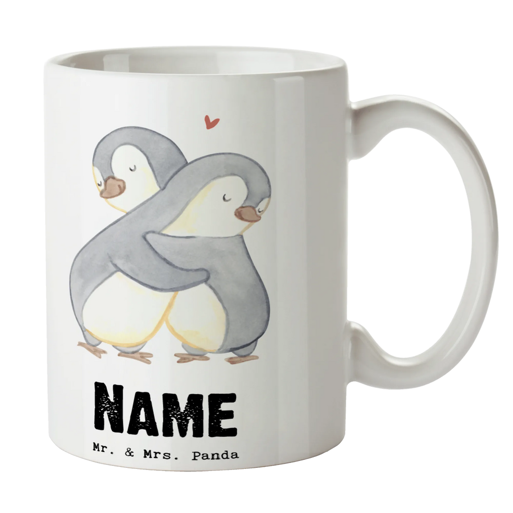 Personalised cup penguin Best girlfriend in the world for, thank you, gift, giving, birthday, birthday present, gift idea, souvenir, make you happy, gift tip, saying, best friend, bff, girlfriends, best, wife, bae, anniversary, Girlfriend, friendship. Dearest