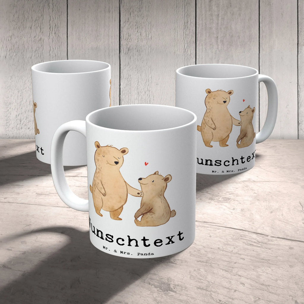 Personalised cup bear World&#39;s Best Dad for, thank you, gift, giving, birthday, birthday present, gift idea, souvenir, make you happy, gift tip, dad, gift father, papi, little thing, best, man, papa, Father, family, daddy, parents