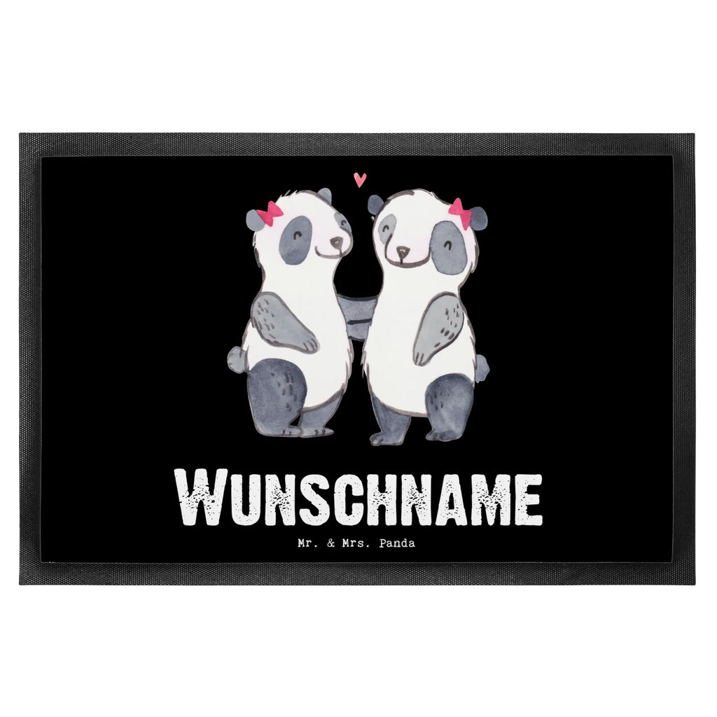 Personalisierte Fußmatte Panda Beste Blutsschwester der Welt Haustürmatte Personalisiert, Fußmatte Bedrucken, Personalisierte Fußmatte, Namensfussmatte, Personalisiert, Türvorleger mit Namen, Wunschnamen, Personalisierung, Fußmatte mit Namen, Türvorleger Personalisiert, Bedrucken, Geschenkidee, Geschenk, Schenken, Mitbringsel, Geburtstag, Geburtstagsgeschenk, für, Danke, Dankeschön, Bedanken, Freude machen, Geschenktipp, Familie, Geschwister, Beste, Schwester, Freundin, Blutsschwester, Schwesterherz, Blutsgeschwister, Tochter, Liebe, Schwestern, Sister, Bae, Kleinigkeit
