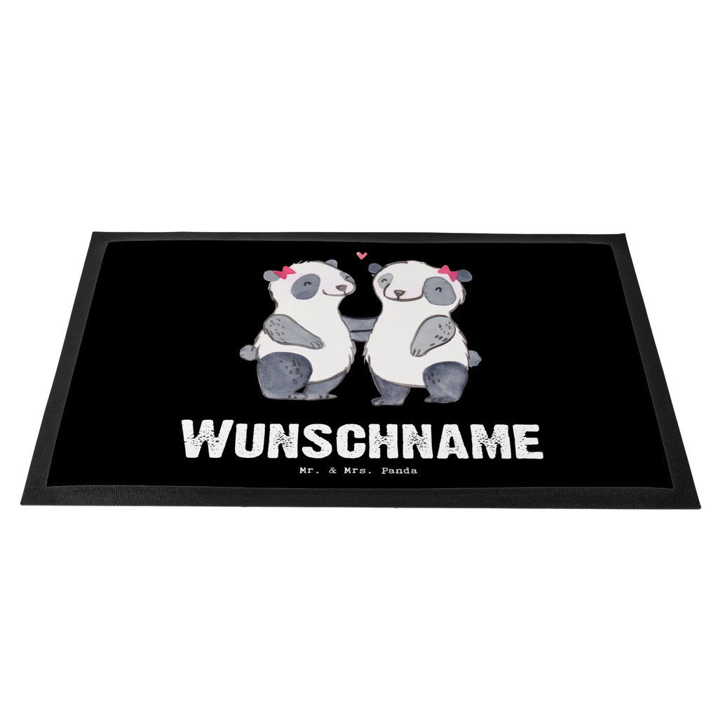 Personalisierte Fußmatte Panda Beste Blutsschwester der Welt Haustürmatte Personalisiert, Fußmatte Bedrucken, Personalisierte Fußmatte, Namensfussmatte, Personalisiert, Türvorleger mit Namen, Wunschnamen, Personalisierung, Fußmatte mit Namen, Türvorleger Personalisiert, Bedrucken, Geschenkidee, Geschenk, Schenken, Mitbringsel, Geburtstag, Geburtstagsgeschenk, für, Danke, Dankeschön, Bedanken, Freude machen, Geschenktipp, Familie, Geschwister, Beste, Schwester, Freundin, Blutsschwester, Schwesterherz, Blutsgeschwister, Tochter, Liebe, Schwestern, Sister, Bae, Kleinigkeit