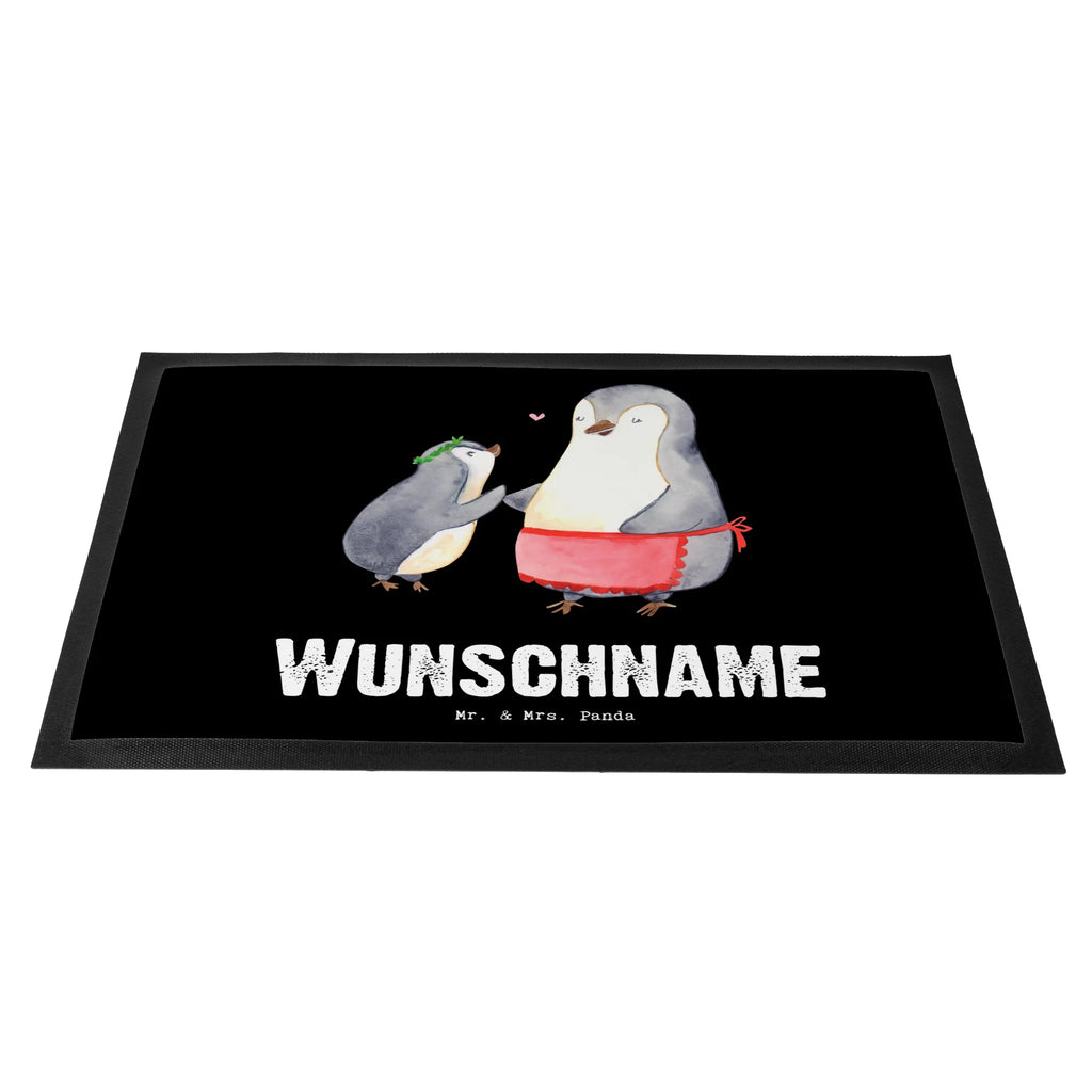 Personalized doormat penguin Best mom in the world for, thank you, gift, giving, birthday, birthday present, gift idea, souvenir, make you happy, gift tip, Mother&#39;s Day, Daughter, Mama, Best, Mutti, Ma, Best Mom, Thank You, Mother, Son, Mommy, Super Mom