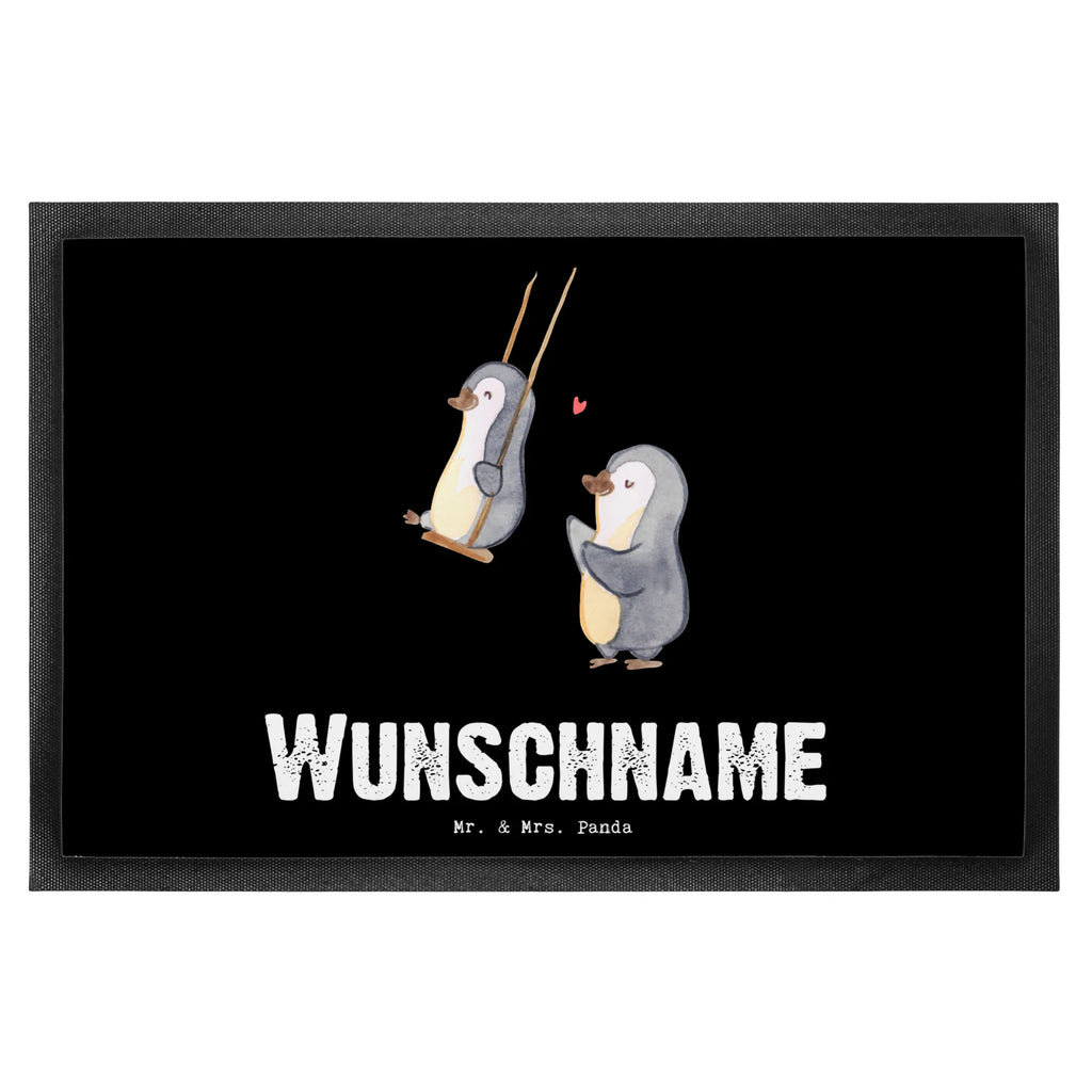 Personalized doormat penguin Best godmother in the world for, thank you, gift, giving, birthday, birthday present, gift idea, souvenir, make you happy, gift tip, christening partner, godfather aunt, nephew, Godmother, favorite aunt, niece, little thing, family, baptism