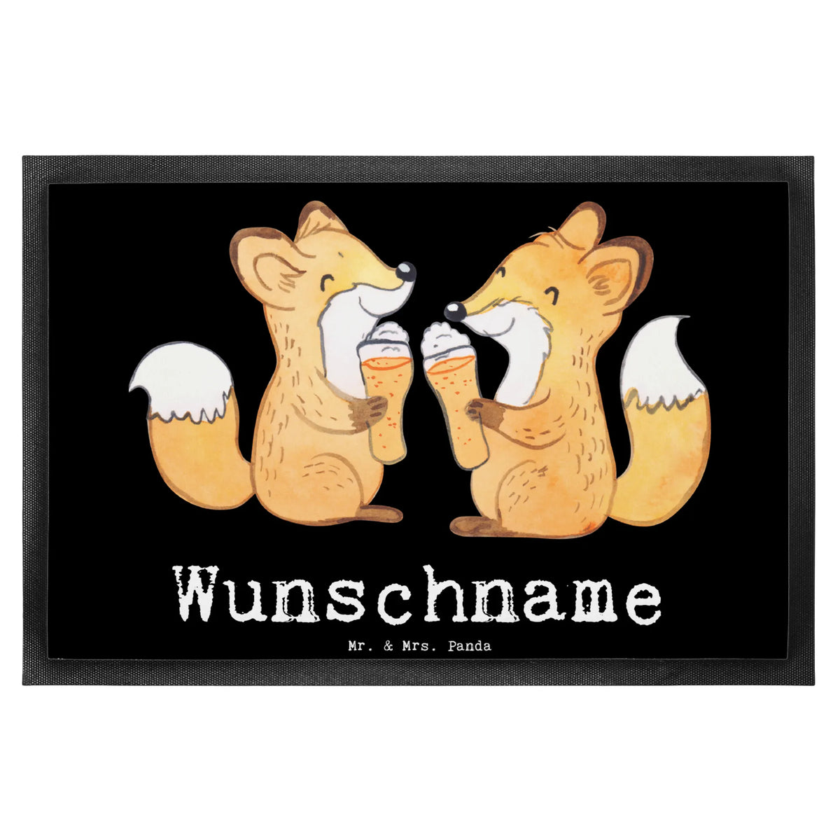 Personalized doormat Fox Best cousin in the world for, thank you, gift, giving, birthday, birthday present, gift idea, souvenir, make you happy, gift tip, kin, cousin, family, Cousin, aunt's son, uncle's son