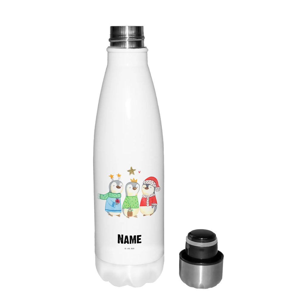 Personalised insulated bottle wintertime Holy Three Kings Winter, Christmas, Christmas time, snow, Santa Claus, Christmas present, Christmas days, Christmas Eve, Epiphany