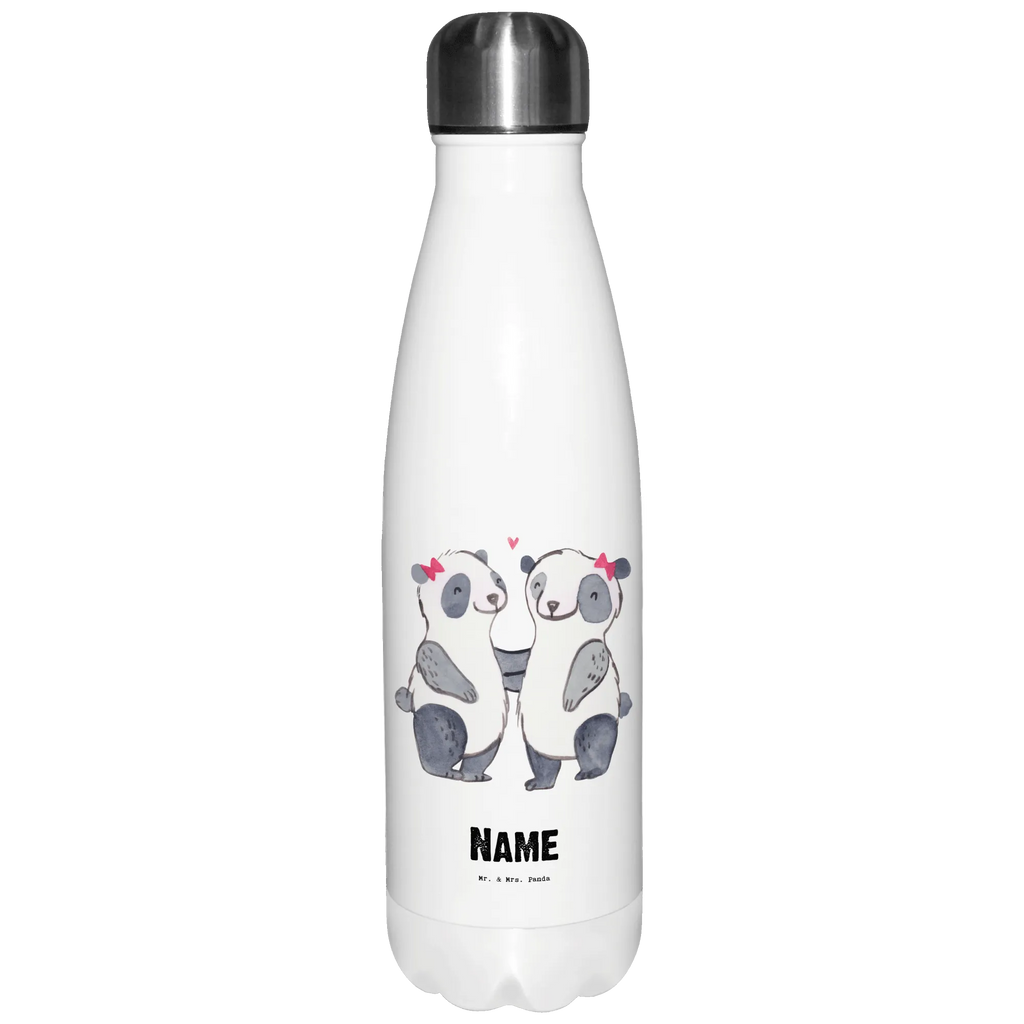 Personalised insulated bottle panda best sister in the world for, thank you, gift, giving, birthday, birthday present, gift idea, souvenir, make you happy, gift tip, Gift, Sister, Sisters, Siblings, Children, Trifle, Love, Family, Best, Daughter