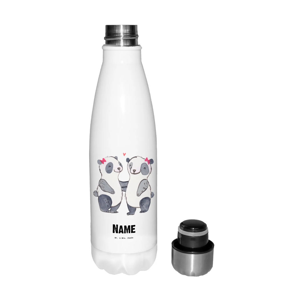 Personalised insulated bottle panda best sister in the world for, thank you, gift, giving, birthday, birthday present, gift idea, souvenir, make you happy, gift tip, Gift, Sister, Sisters, Siblings, Children, Trifle, Love, Family, Best, Daughter