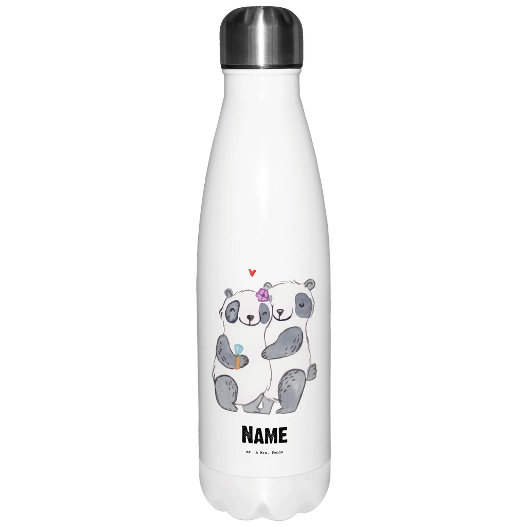 Spersonalizowana butelka termiczna Panda Najlepsza żona na świecie dla, Dziękuję, Prezent, Wręczyć, Urodziny, Prezent urodzinowy, Pomysł na prezent, Podziękować, Upominek, Sprawić radość, Tip na prezent