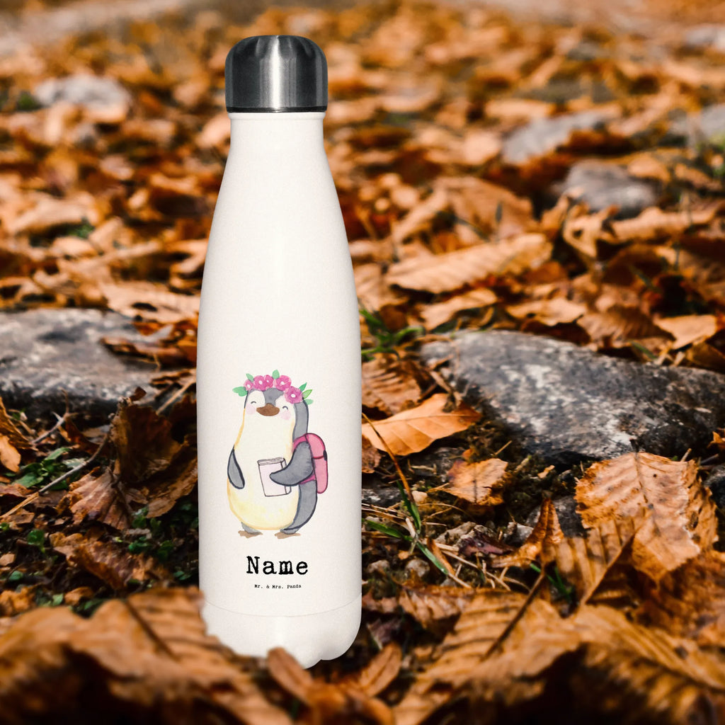 Personalised insulated bottle penguin Best granddaughter in the world for, thank you, gift, giving, birthday, birthday present, gift idea, souvenir, make you happy, gift tip, grandchild, grandma, granddaughter, grandpa, child from daughter, Granddaughter, child from son, christening