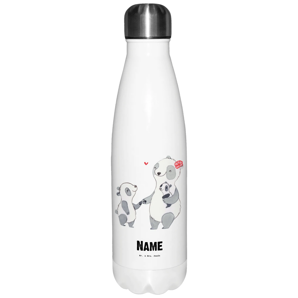 Personalised insulated bottle panda best mom in the world for, thank you, gift, giving, birthday, birthday present, gift idea, souvenir, make you happy, gift tip, Super Mom, Mother&#39;s Day, Best, Ma, Thank You, Thanks, Best Mom, Daughter, Mom, Mama, Mother, Mommy, Son, Mutti