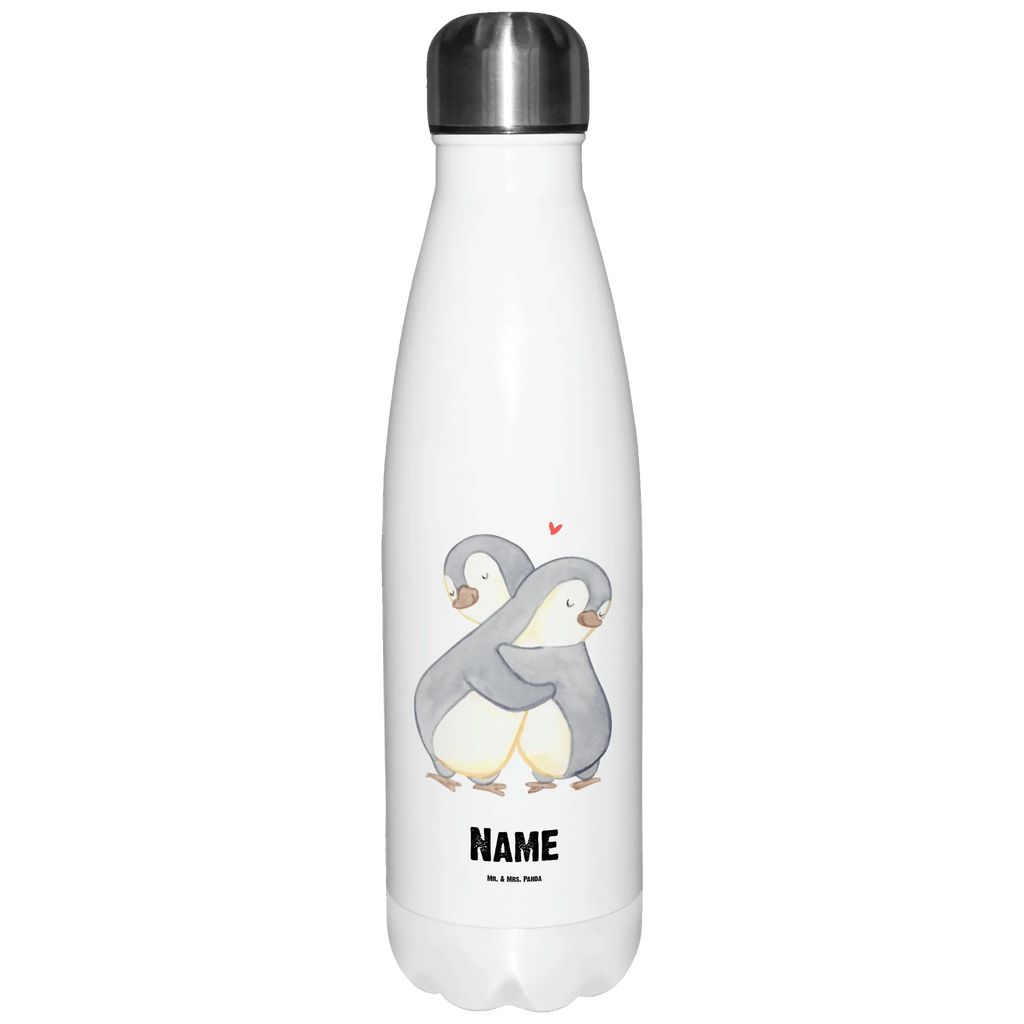 Personalised insulated bottle penguin Best life partner in the world for, thank you, gift, giving, birthday, birthday present, gift idea, souvenir, make you happy, gift tip, husband, wedding anniversary, girlfriend, spouse, Life partner, in love, love, partner, wife, boyfriend