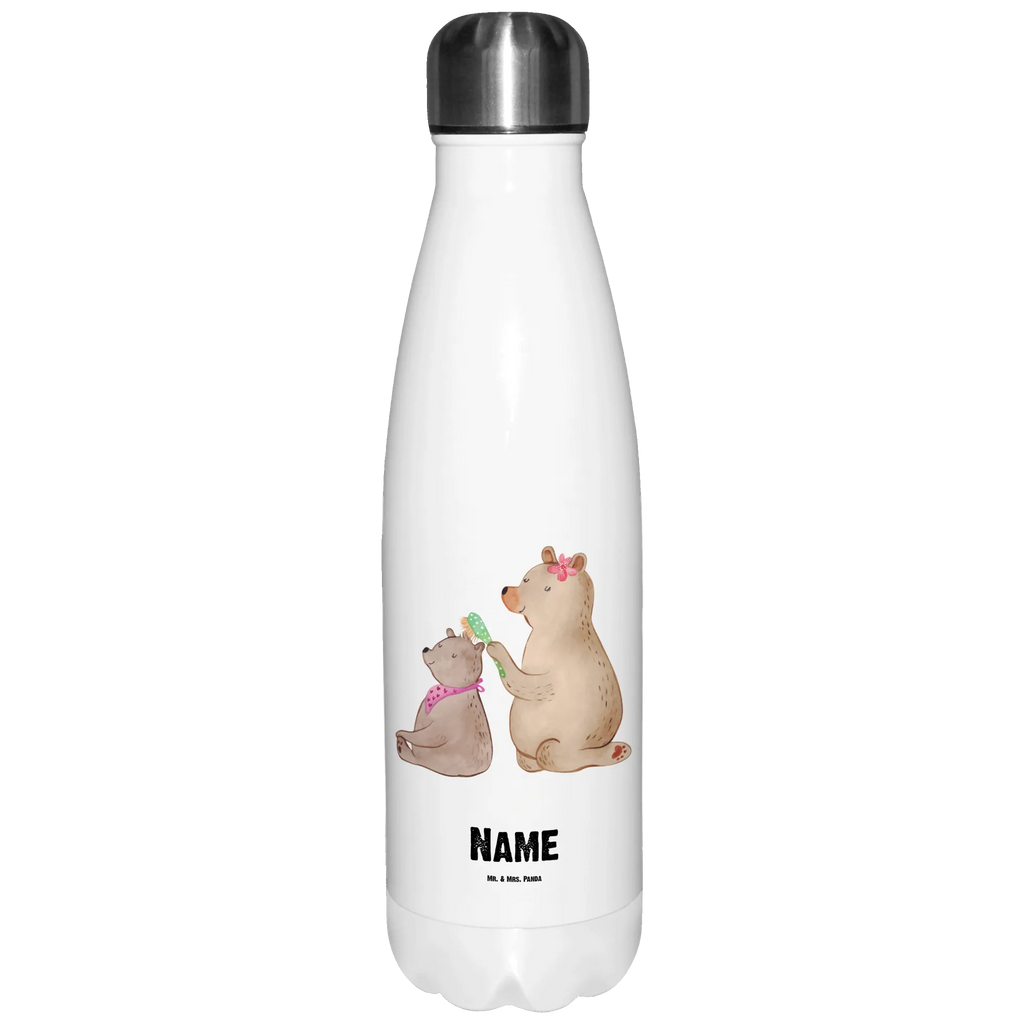 Personalised insulated bottle bear child Family, Father's Day, Mother's Day, brother, sister, Mom, Dad, Gift, Mama