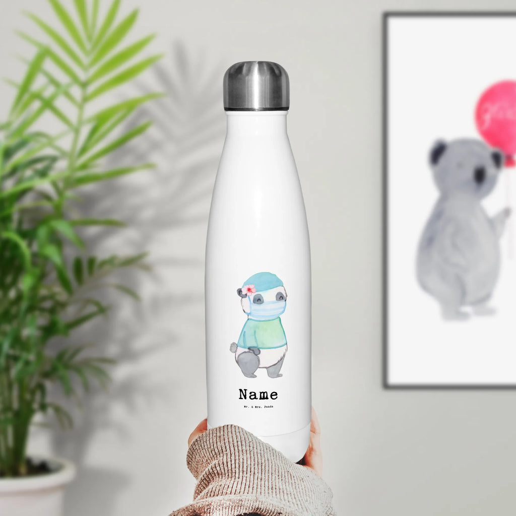 Personalised insulated bottle Female Surgeon heart gift, gift idea, best, farewell gift, passing exam, anniversary, retirement, promotion, job start, sayings, funny, profession