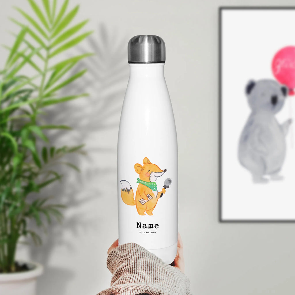 Personalised insulated bottle Female moderator Heart gift, gift idea, best, farewell gift, passing exam, anniversary, retirement, promotion, job start, sayings, funny, profession