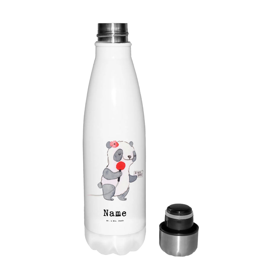 Personalised insulated bottle Press Officer Heart gift, gift idea, best, farewell gift, passing exam, anniversary, retirement, promotion, job start, sayings, funny, profession