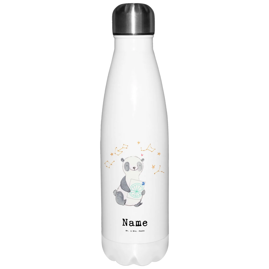 Personalised insulated bottle panda astrology Gift, sport, hobby, giving, thank you, award, profit, athlete, Astrology, horoscope, constellations