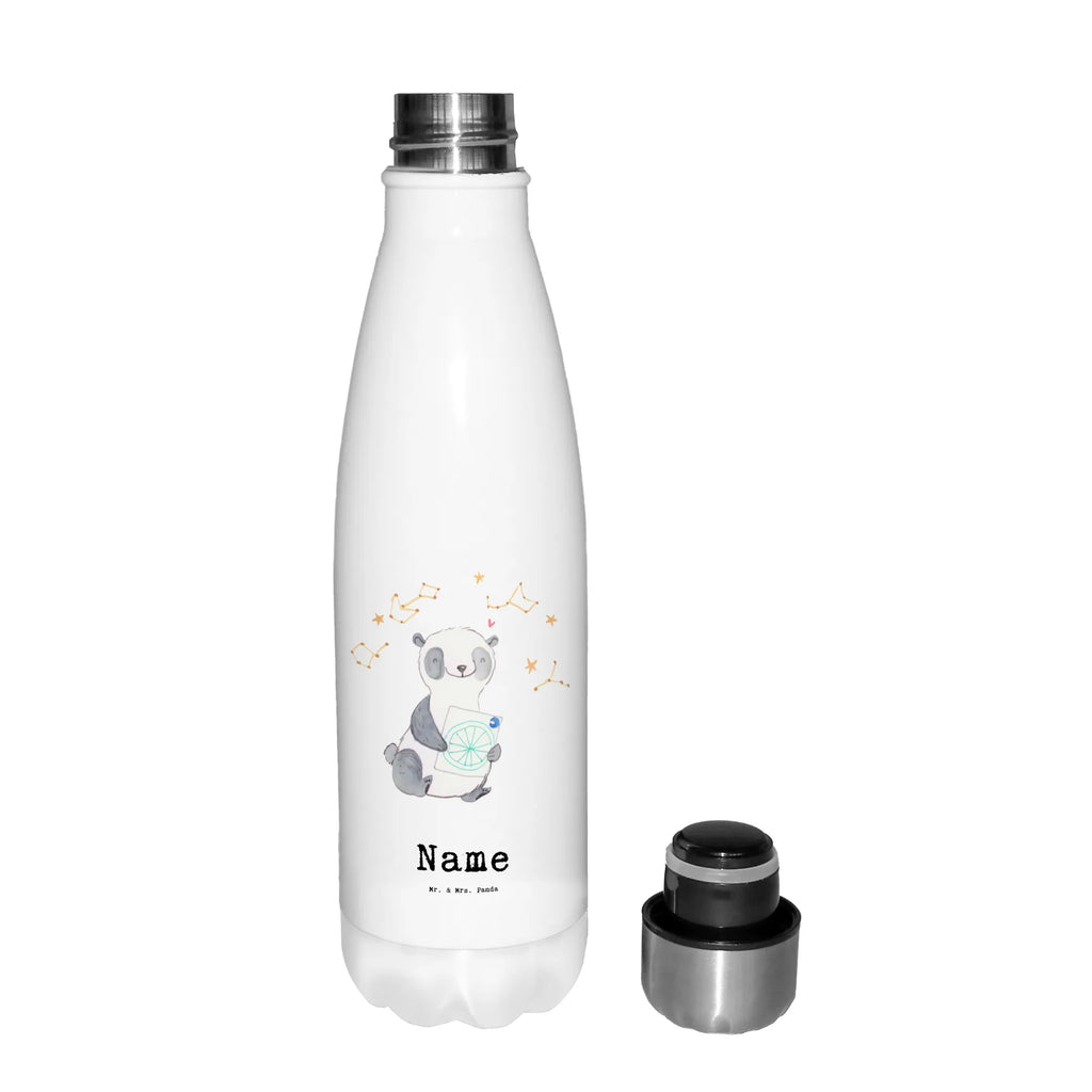 Personalised insulated bottle panda astrology Gift, sport, hobby, giving, thank you, award, profit, athlete, Astrology, horoscope, constellations
