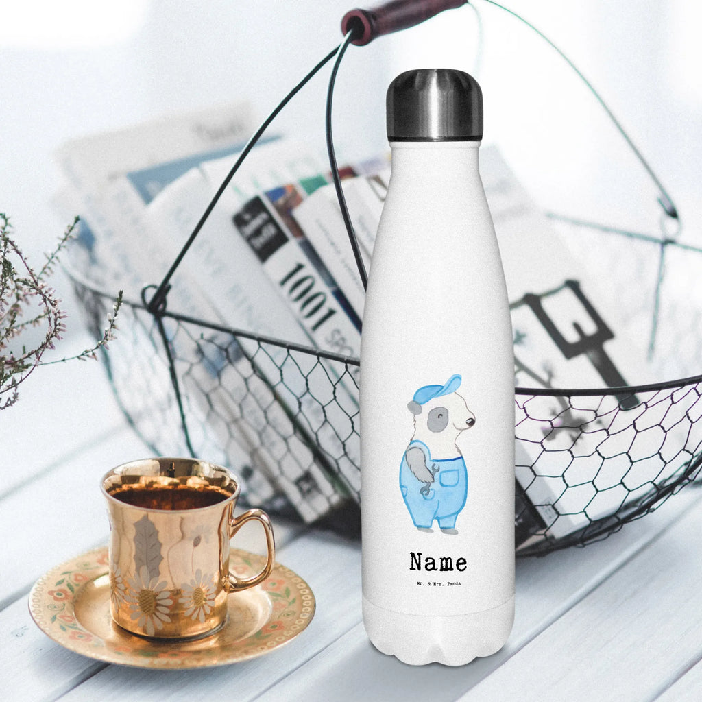 Personalised insulated bottle Automotive Mechatronics Technician Heart gift, gift idea, best, farewell gift, passing exam, anniversary, retirement, promotion, job start, sayings, funny, profession