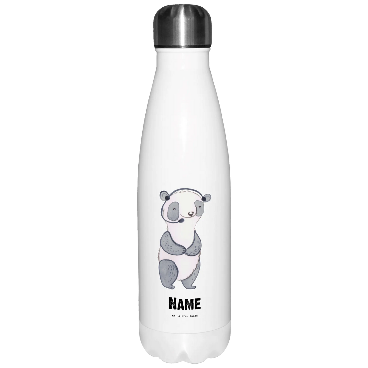 Personalised insulated bottle Customer service representative heart gift, gift idea, best, farewell gift, passing exam, anniversary, retirement, promotion, job start, sayings, funny, profession