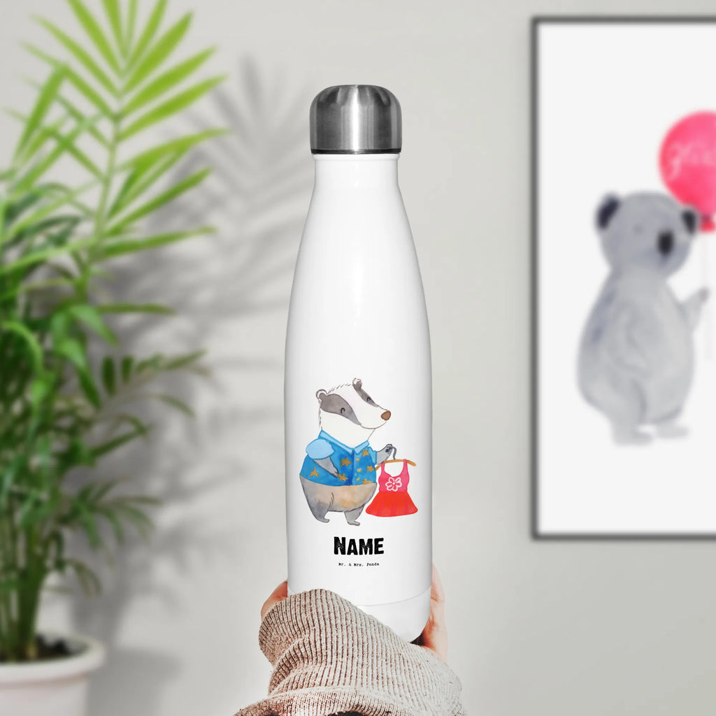 Personalised insulated bottle Fashion Designer Heart gift, gift idea, best, farewell gift, passing exam, anniversary, retirement, promotion, job start, sayings, funny, profession