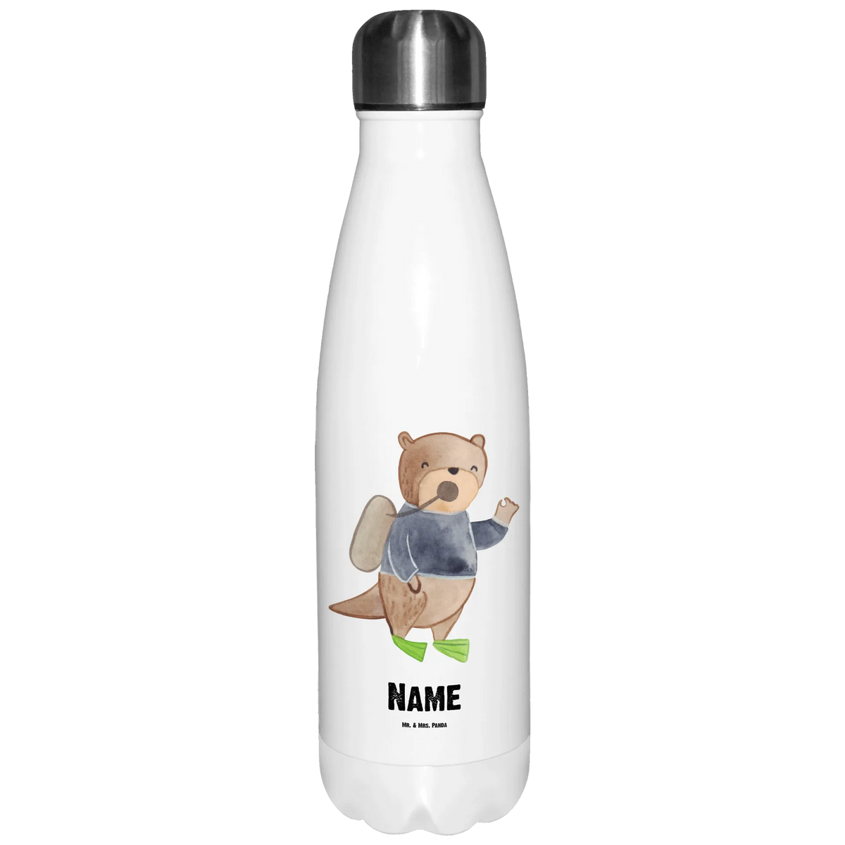 Personalised insulated bottle Diver Heart gift, gift idea, best, farewell gift, passing exam, anniversary, retirement, promotion, job start, sayings, funny, profession