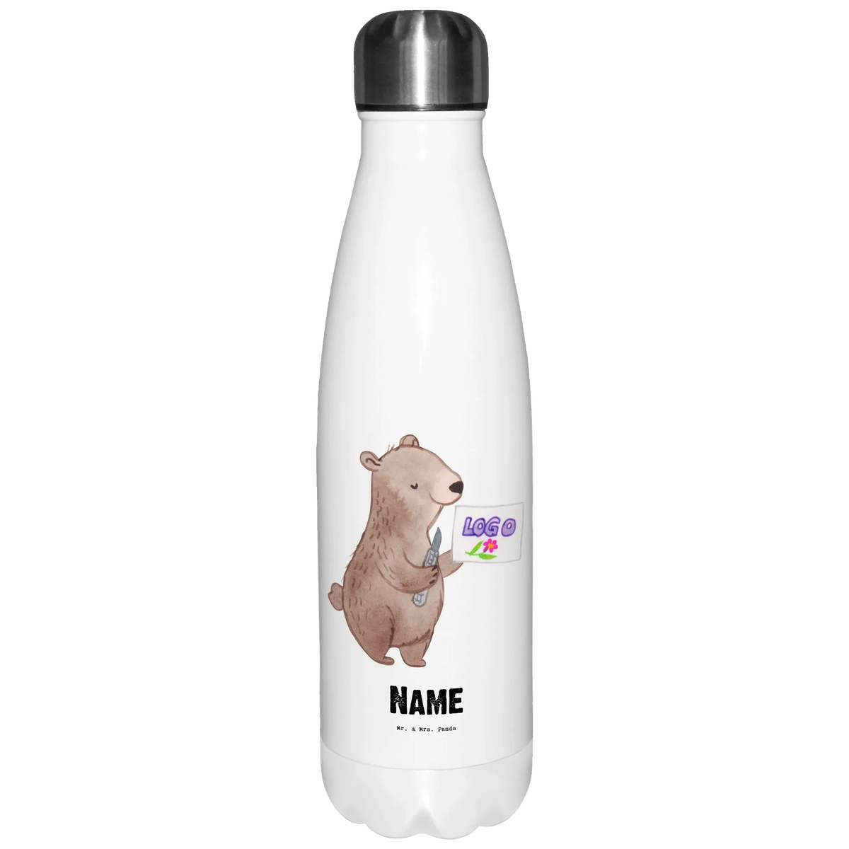 Personalised insulated bottle Advertising Technician Heart gift, sayings, gift idea, best, farewell gift, passing exam, anniversary, retirement, promotion, job start, profession