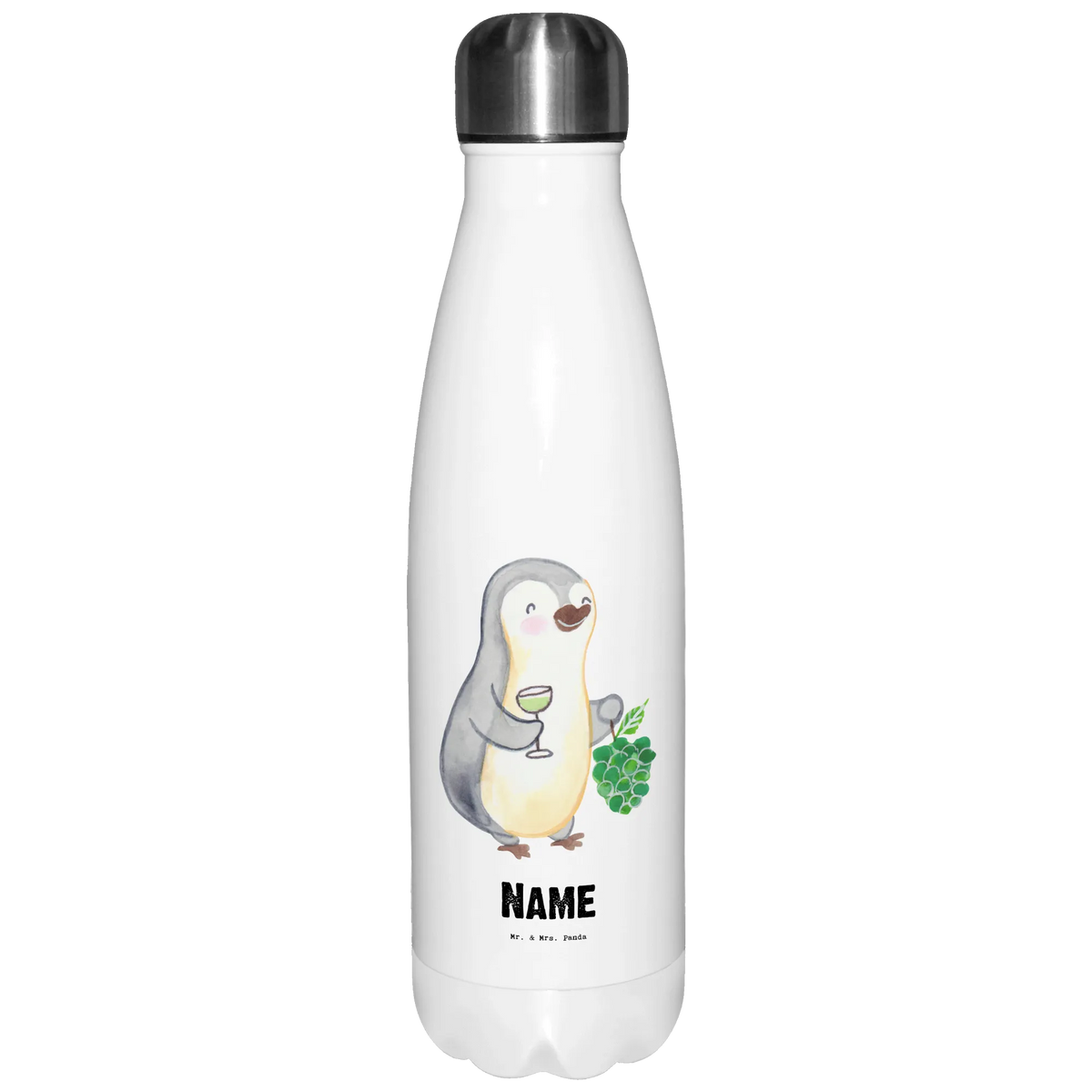 Personalised insulated bottle winemaker heart gift, gift idea, best, farewell gift, passing exam, anniversary, retirement, promotion, job start, sayings, funny, profession